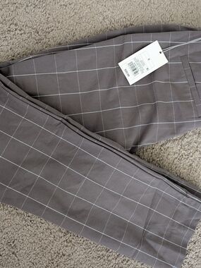 a new day Gray Windowpane Dress Pants
